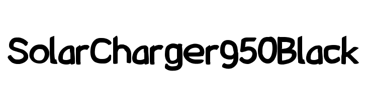 SolarCharger 950 Black Font