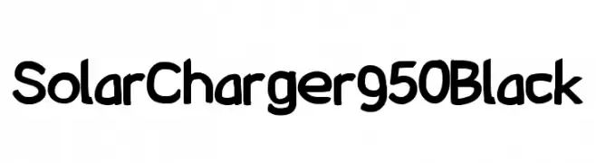 SolarCharger 950 Black  Frei Schriftart Herunterladen