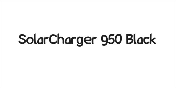 SolarCharger 950 Black Logo
