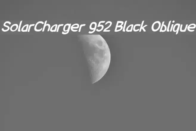 SolarCharger 952 Black Oblique  examples