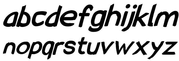 SolarCharger 952 Black Oblique Font LOWERCASE