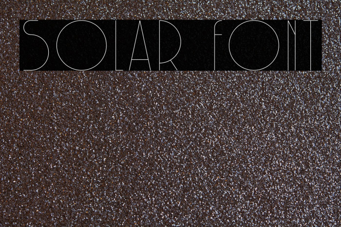 Solar Font examples