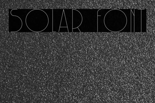 Solar Font examples