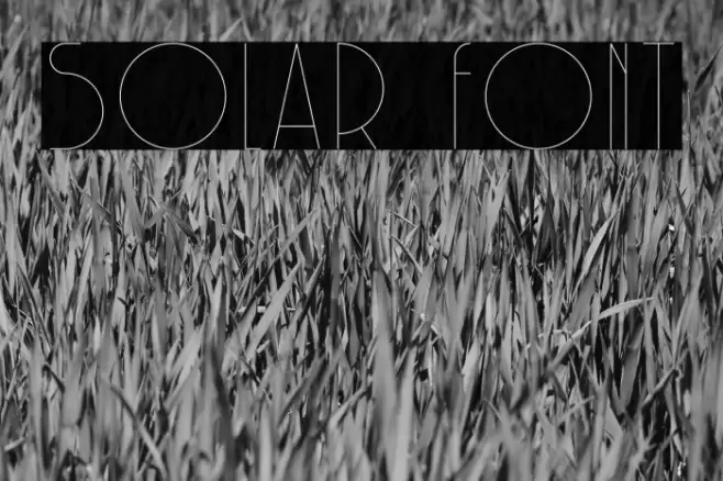 Solar Font examples