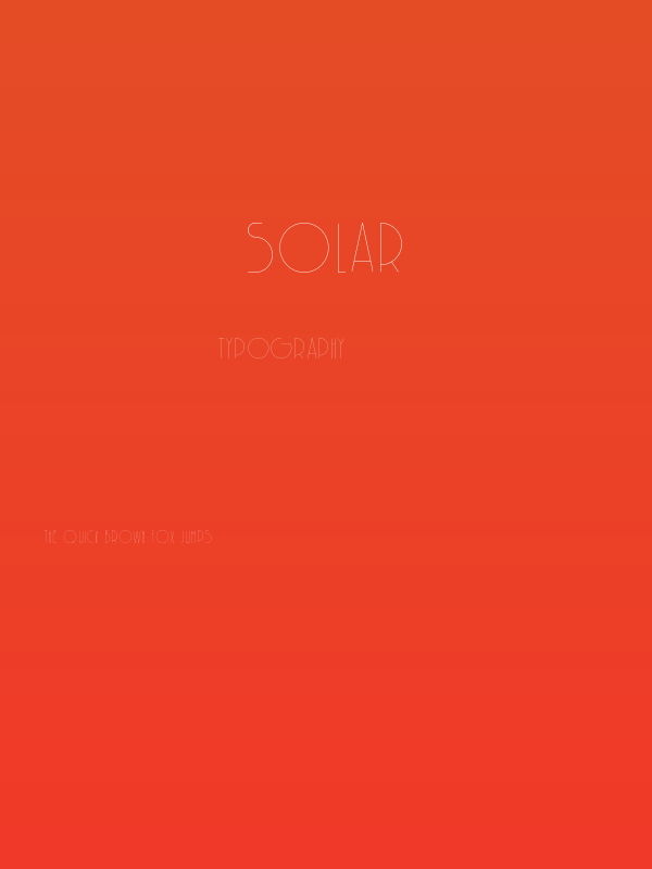 Solar Poster