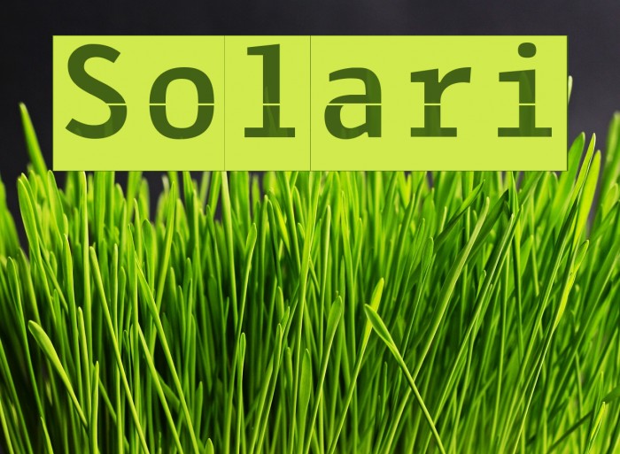 Solari Font examples