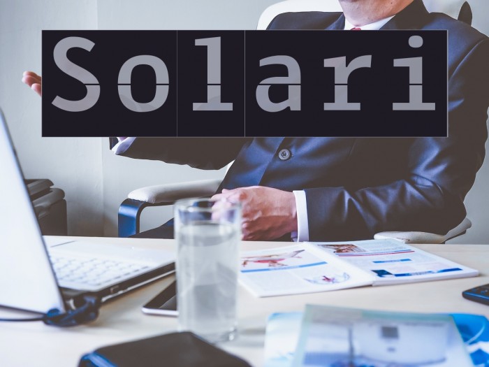 Solari Font examples