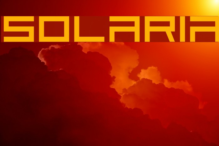 Solaria Font examples