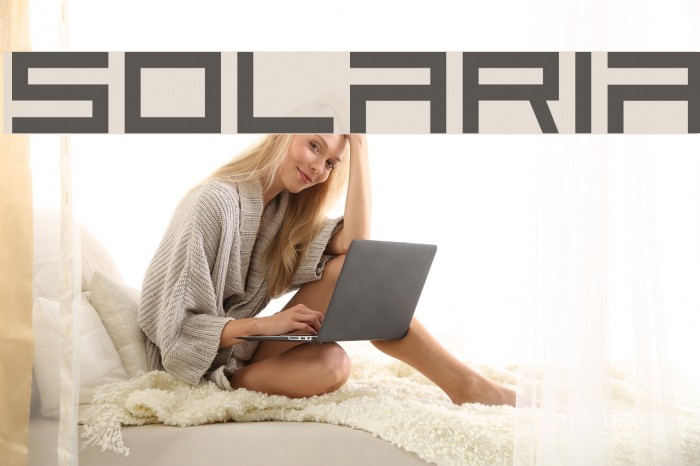 Solaria Font examples