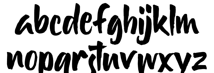 Solaris Font LOWERCASE