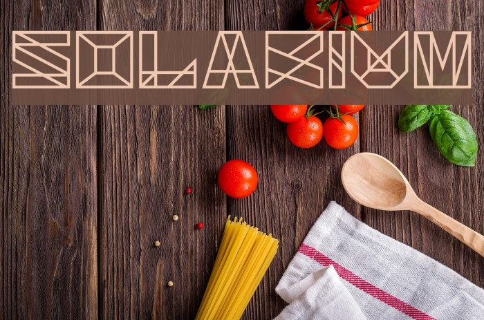 Solarium Font examples