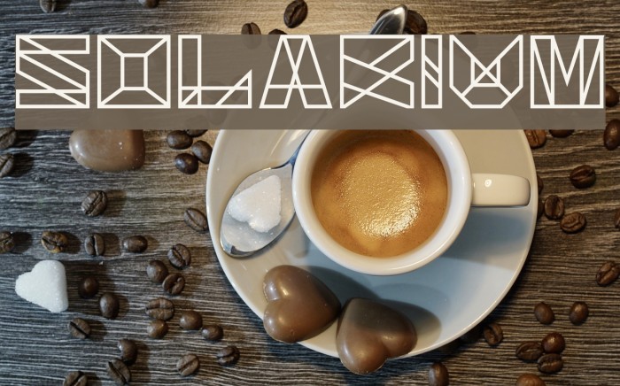 Solarium Font examples