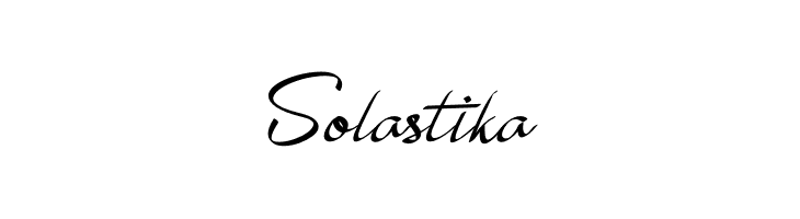 Solastika  免费字体下载
