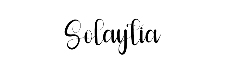 Solaytia  font caratteri gratis