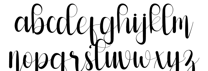 Solaytia Font LOWERCASE