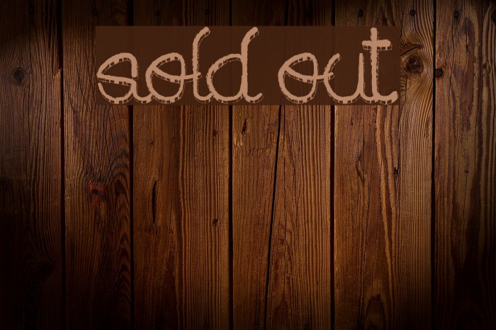 Sold out Fonte examples