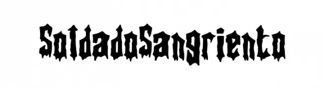 Soldado Sangriento Font