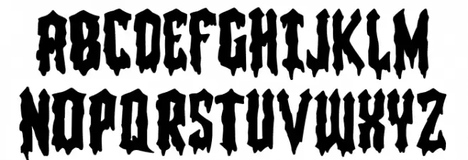 Soldado Sangriento Font UPPERCASE