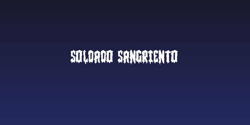 Soldado Sangriento Social Header