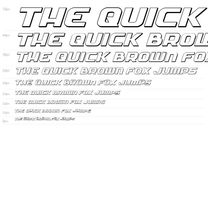 Soldier 3D Expanded Italic Waterfall