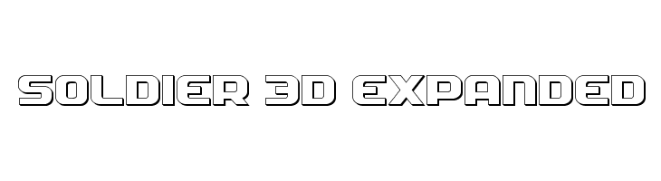 Soldier 3D Expanded Font