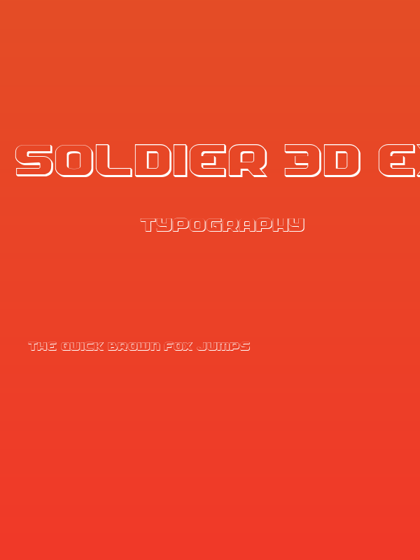 Soldier 3D Expanded Poster
