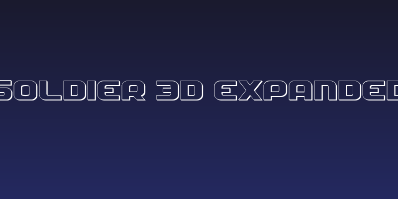 Soldier 3D Expanded Social Header