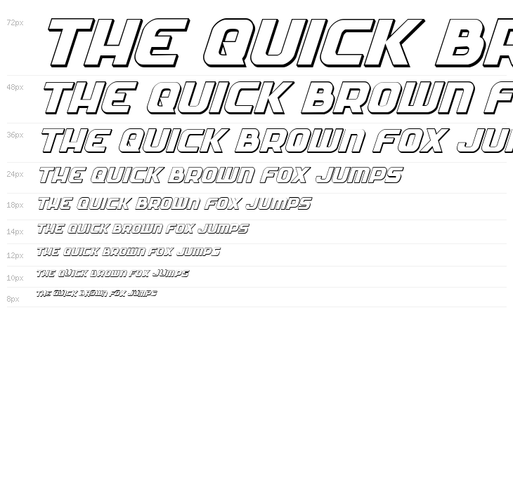 Soldier 3D Italic Waterfall