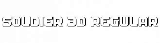 Soldier 3D Regular 