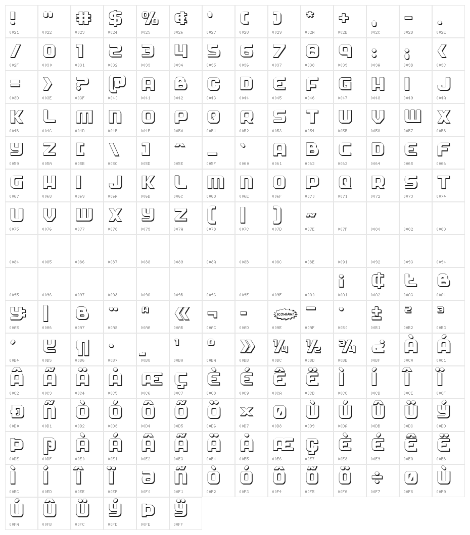 Soldier 3D Regular Character Map