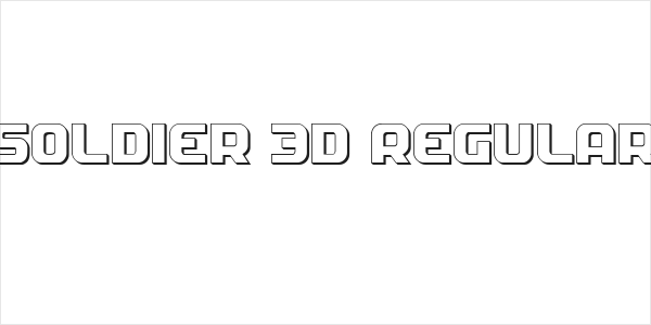 Soldier 3D Regular Logo