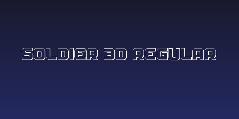 Soldier 3D Regular Social Header