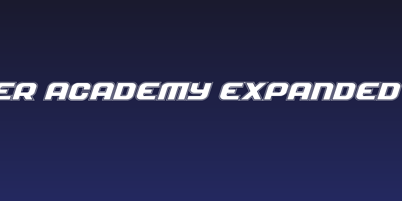 Soldier Academy Expanded Italic Social Header