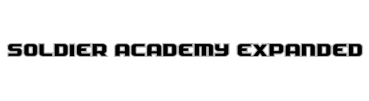 Soldier Academy Expanded Font