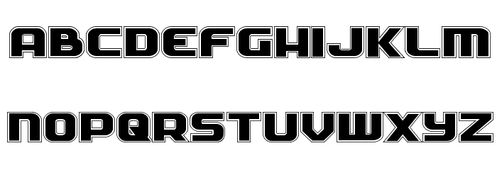 Soldier Academy Expanded Font LOWERCASE
