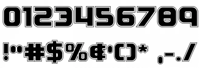 Soldier Academy Regular Font OTHER CHARS