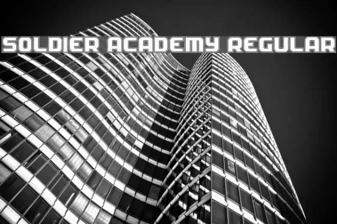 Soldier Academy Regular Font examples