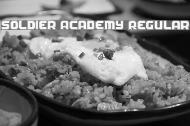Soldier Academy Regular Font examples