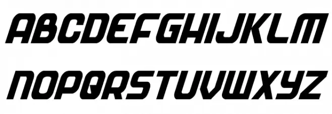 Soldier Condensed Italic フォント 大文字