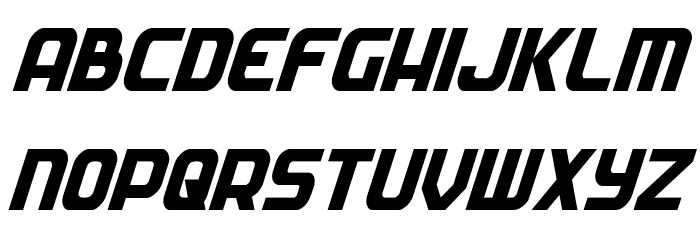 Soldier Condensed Italic Font LOWERCASE