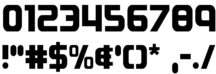 Soldier Condensed Font OTHER CHARS