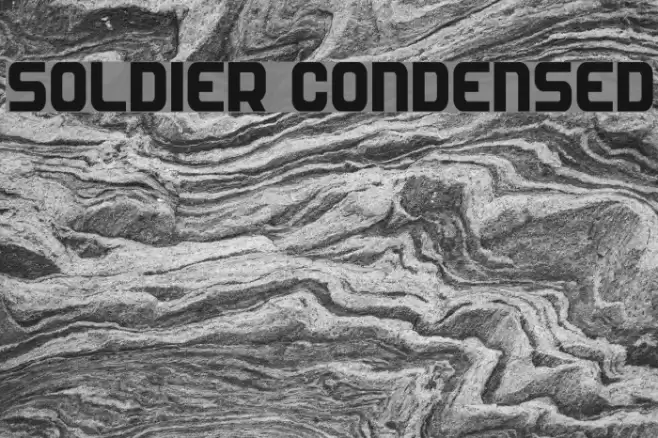 Soldier Condensed Fonte examples