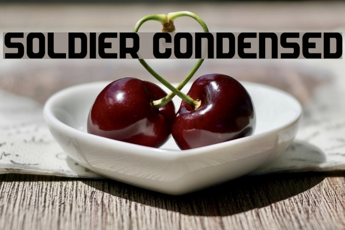 Soldier Condensed Font examples