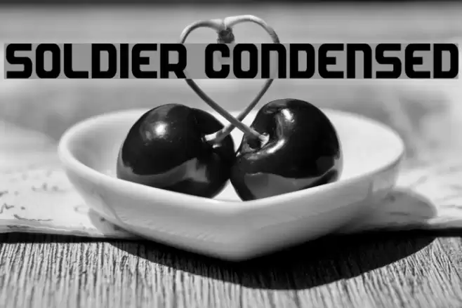 Soldier Condensed Fonte examples