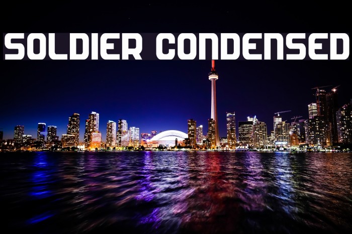 Soldier Condensed Font examples
