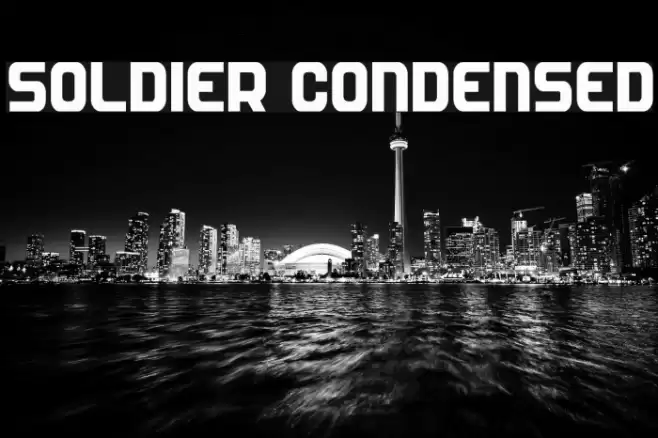 Soldier Condensed Fonte examples