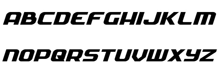 Soldier Expanded Italic Font LOWERCASE