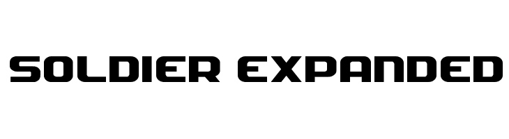 Soldier Expanded  フリーフォントのダウンロード