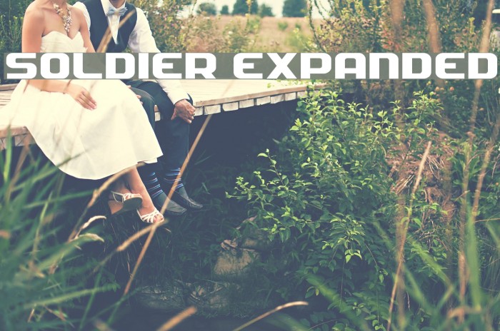 Soldier Expanded Font examples