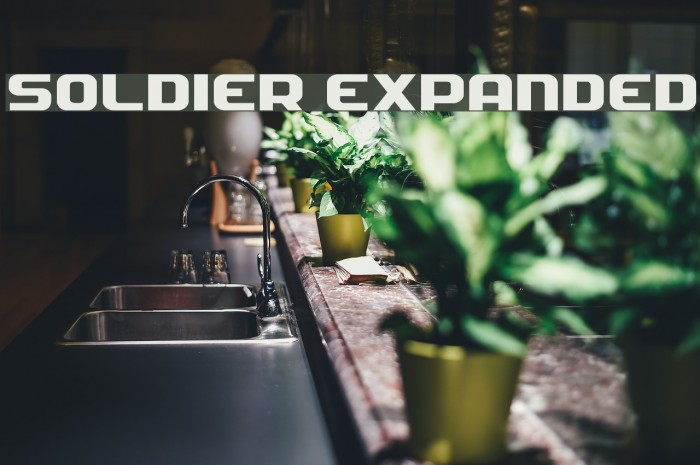 Soldier Expanded Font examples